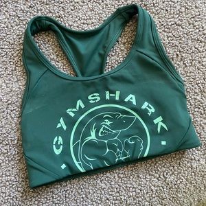 Gymshark Legacy Graphic Sports Bra - Dark Green
